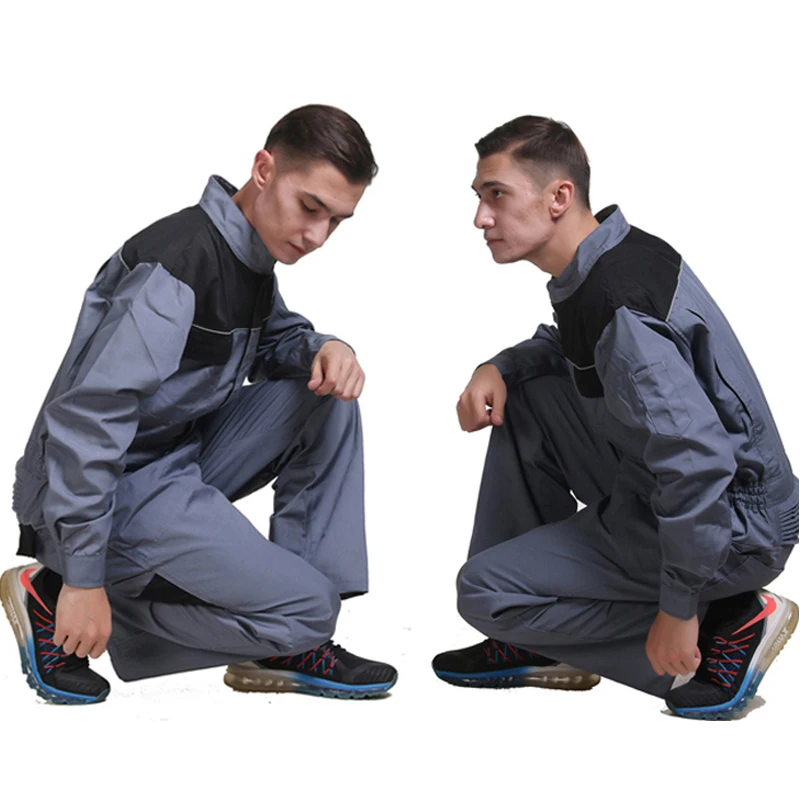 Men cotton coverall workwear suit mining work wear overalls Plus Size mechanic carpenter repairman Siamese overalls 2019New