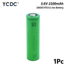 1 шт. US18650VTC4 VTC4 литий-ионная батарея для RC Toy power Bank электронная сигарета Vape аккумуляторная батарея 3,6 В 2100 мАч 18650 батареи