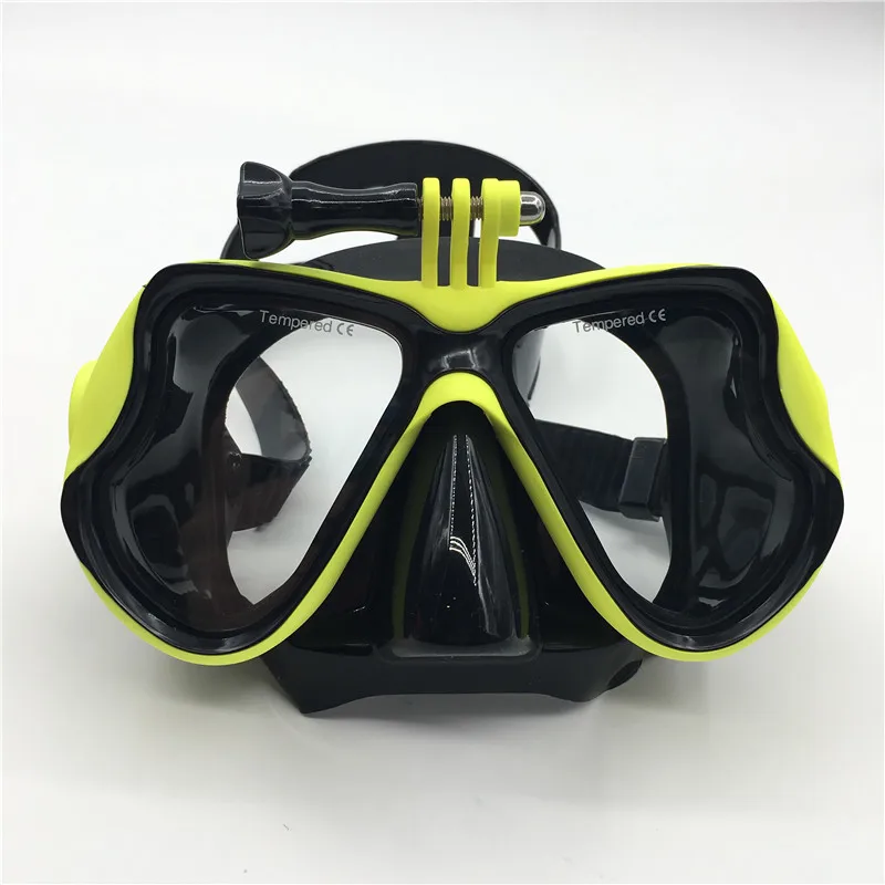 Маска для дайвинга для Gopro Водонепроницаемый аксессуары для подводной съемки Стекло маска для дайвинга для спортивной экшн-камеры Go Pro Hero 5/4/3+/3/2/1/SJ4000/спортивной экшн-камеры Xiaomi yi - Цвет: Green