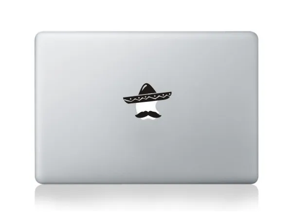 Черный мультфильм ноутбук частичный стикер для Apple MacBook кожи Air 11 12 13 Pro retina 13 15 забавная Виниловая Наклейка Обложка для ноутбука - Цвет: MB-black-Part A(29)
