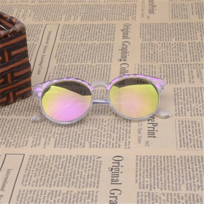 Высокое качество очки детские брендовые Детские солнцезащитные очки для девочек детские солнцезащитные очки UV400 очки прозрачные Розовый и красный цвет солнцезащитные очки