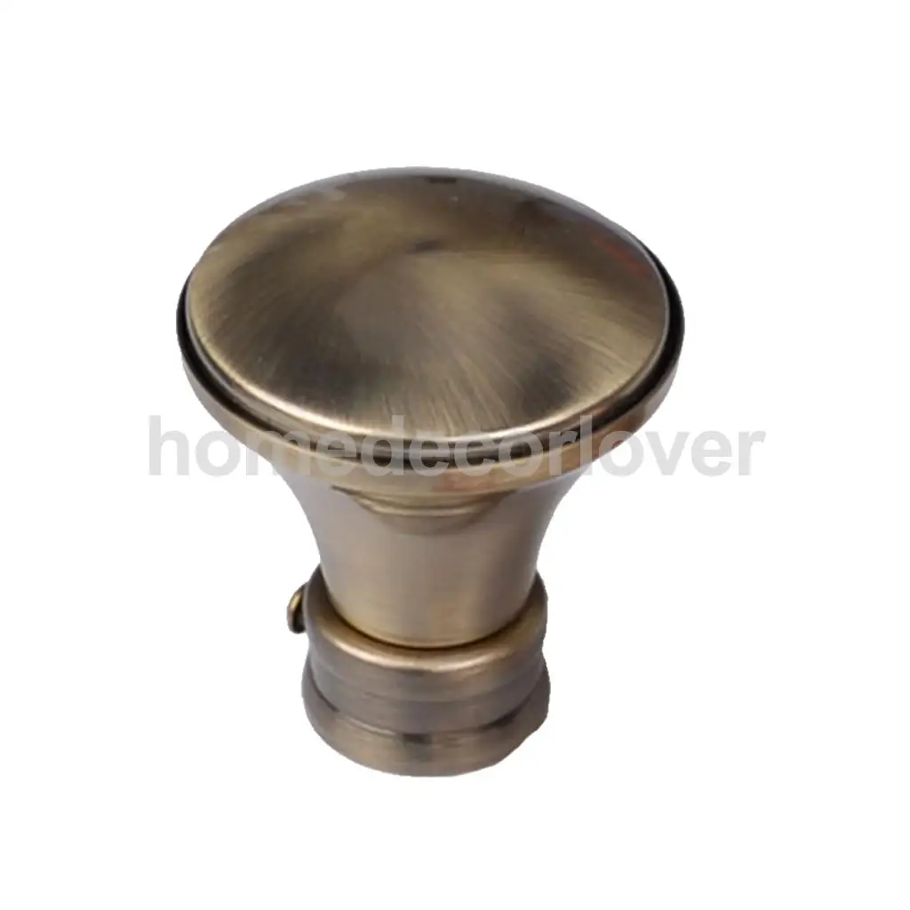 1 Piece Retro Curtain Pole Rod Finials Ends Heads 28mm