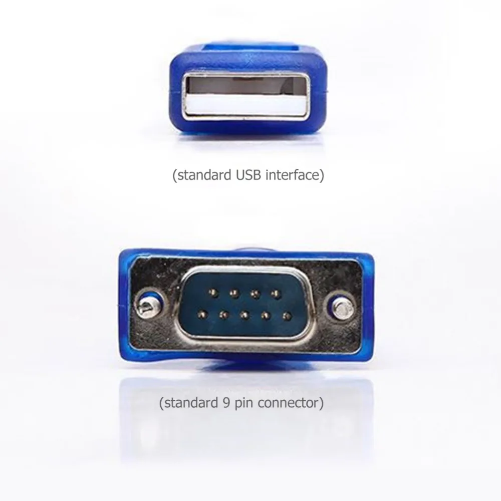 Кабель переходник с USB на RS232 COM Port Serial 9 Pin DB9 для Win10/8/7/xp|Компьютерные кабели и