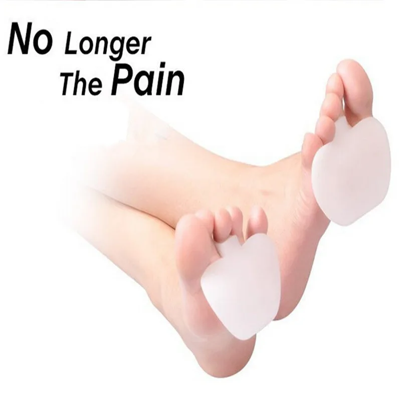2 Pair Forefoot Silicone Gel Pads Foot Care Tool Insoles Forefoot Pain
