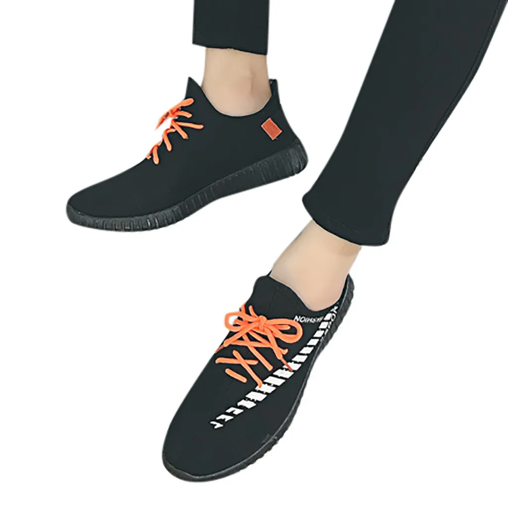 

Men Casual shoes sneakers Men's solid color Breathable shoes Sneakers Non-Slip Jogging Fashion outdoor lace up Casual Shoes