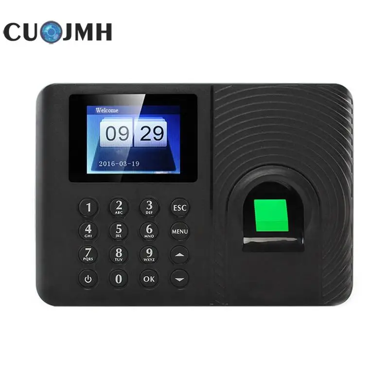 

1 Set Fingerprint Attendance Machine A10 Recorder Employee Recognition Device Electronic English Attendance Machine