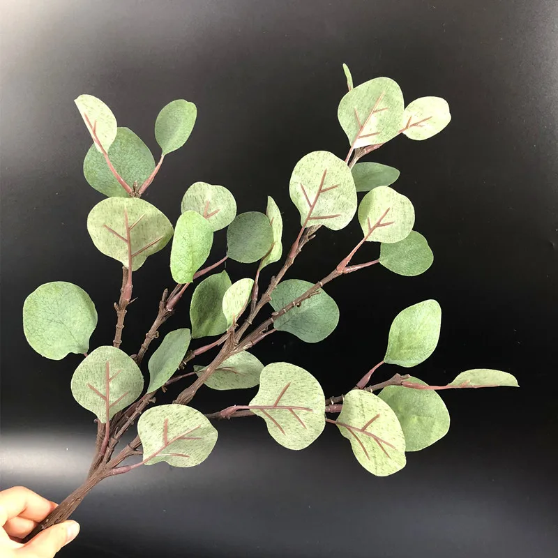 Buy INDIGO 5pcs Grey G Eucalyptus Leaf Grass Wall