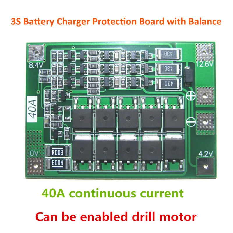 1S/2S/3S/4S литий ионная литиевая батарея 18650 зарядное устройство PCB 5S Lipo Cell Module с