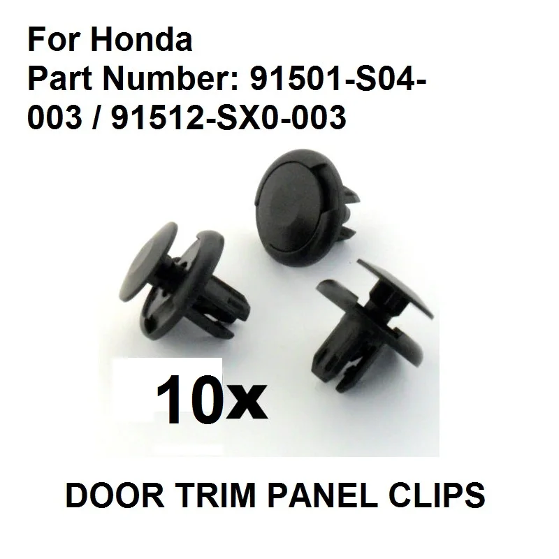 Liners Honda 8mm Trim Clip for Bumpers Splashguards