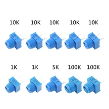 MCIGICM потенциометр комплект 1K 5K 100K 10K Ом макет отделка потенциометра с ручкой для Arduino