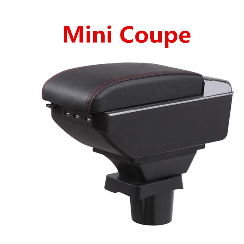  Espacio más grande + Lujo + caja de reposabrazos para coche USB caja de contenido de almacenamiento