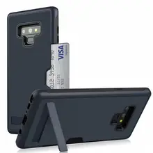 Для samsung Galaxy Note 8 9 Роскошные Комбинированный держатель ТПУ жесткий защитный чехол бумажник мобильного слот для карты чехол для телефона для S8 S9 плюс телефон Аксессуары