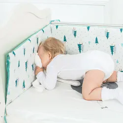 4 цвета 1 шт. детская кровать утолщаются бамперы кроватки вокруг подушки защита для кроватки подушки скандинавского дизайна новорожденных