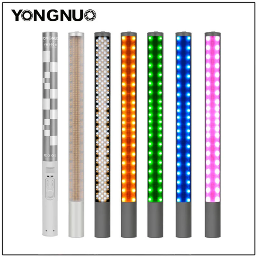  Yongnuo YN360 YN360 II Handheld Ice Stick LED Video Light built-in battery 3200k to 5500k RGB color - 32838031616