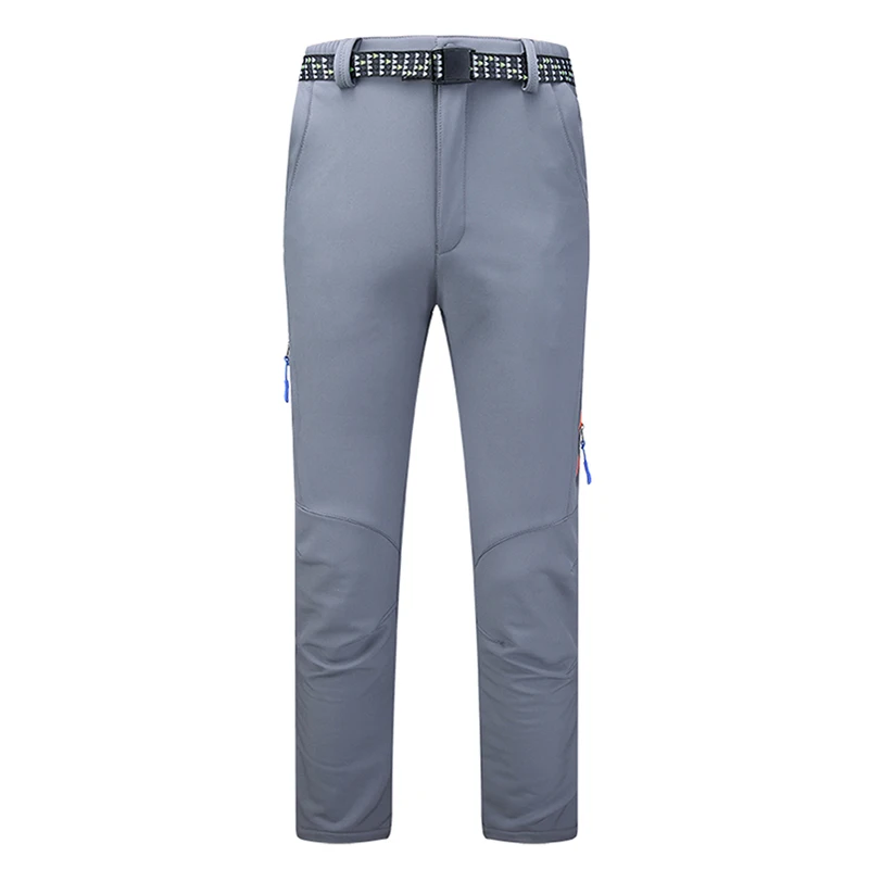 Mujeres Softshell al aire libre Pantalones de senderismo camping impermeable a prueba de viento trekking fleece interior Pantalones femenina escalada Windstopper