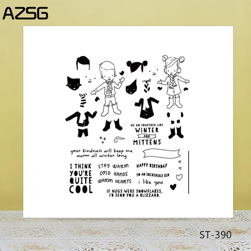 

AZSG Commemorate your birthday Clear Stamps For DIY Scrapbooking/Card Making/Album Decorative Silicon Stamp Crafts
