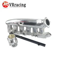 VR RACING-NEW FOR R32 R33 R34 RB25DET Polished Intake Manifold+80MM Throttle Body+RB25DET Fuel Rail VR-IM32PH+6980S+5439BK