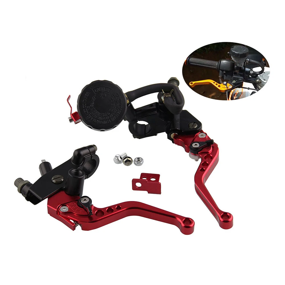 

Universal 7/8'' 22mm Front Brake Clutch Master Cylinder Reservoir Levers