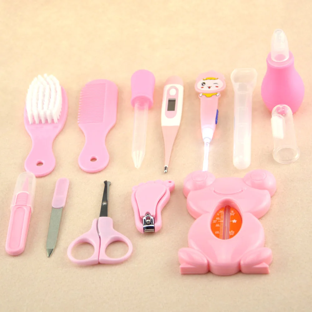 Cute Baby Kit Kid Healthcare Baby Care Kit Baby Grooming Set Kit Thermometer Clipper Scissor Kid Toiletries For Baby