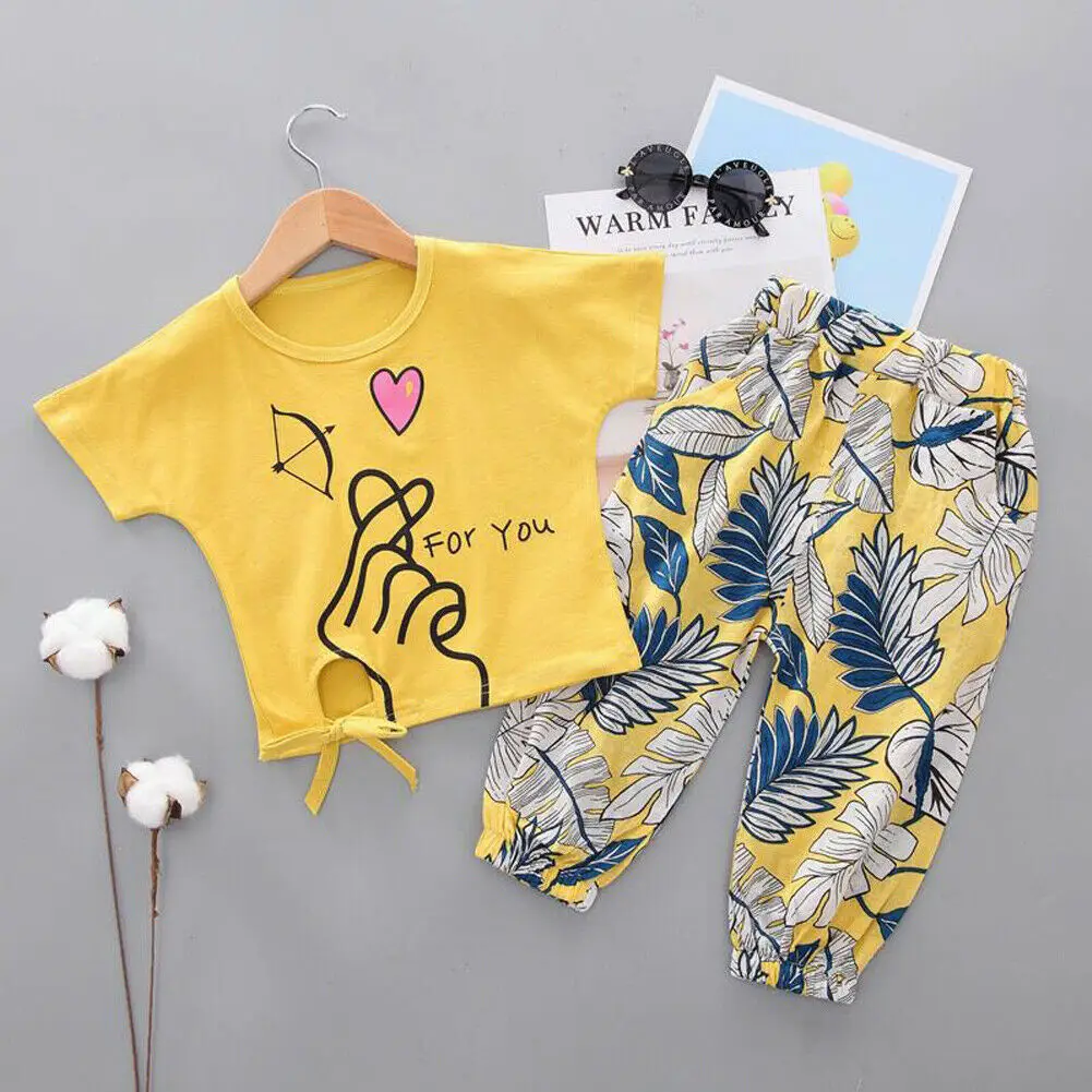 Комплект одежды из 3 предметов для новорожденных и маленьких девочек топ с