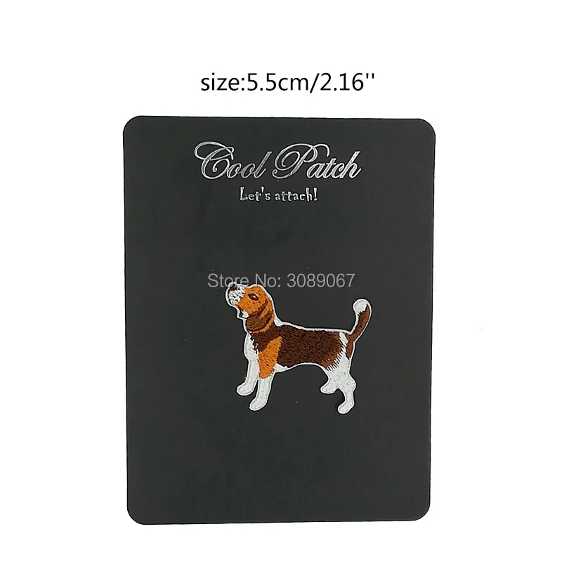 Высококачественные красивые нашивки Beagle коричневого и белого цвета для домашних