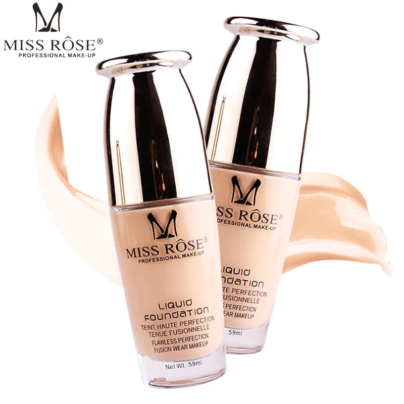 База для лица Miss Rose Жидкая основа Матовый крем макияж консилер черная кожа