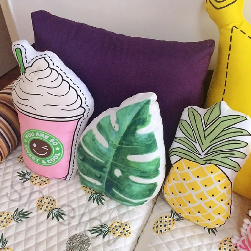 Smelov لطيف الوسائد 3D الفاكهة PP وسادة قطن الفاكهة نبات الصبار على شكل رمي وسادة أريكة سرير كرسي مكتب وسائد زخرفية Smelov لطيف الوسائد 3D الفاكهة PP وسادة قطن الفاكهة نبات الصبار على شكل رمي وسادة أريكة سرير كرسي مكتب وسائد زخرفية