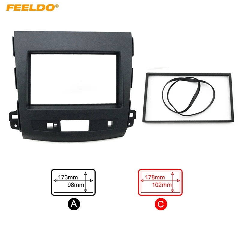 Автомобильная рамка для DVD FEELDO приборная панель радиоприемник звуковая MITSUBISHI 08