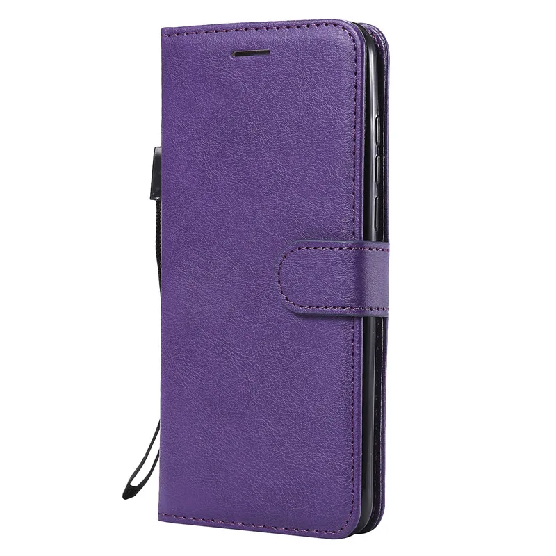 

For Huawei NOVA 4 Case Flip Cover Wallet Stand Pure Color PU Leather Mobile Phone Bags Coque Fundas