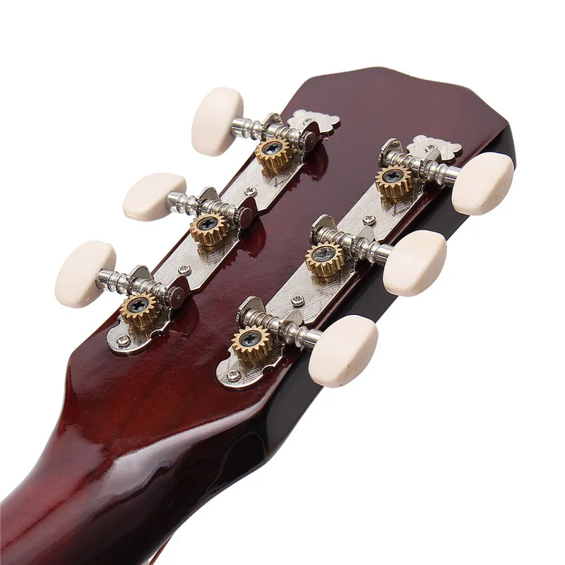 Cebra 6 colores 38 pulgadas madera Folk Guitarra acústica bajo Guitarra ukelele con funda bolsa para amante de instrumentos musicales Cebra 6 colores 38 pulgadas madera Folk Guitarra acústica bajo Guitarra ukelele con funda bolsa para amante de instrumentos musicales