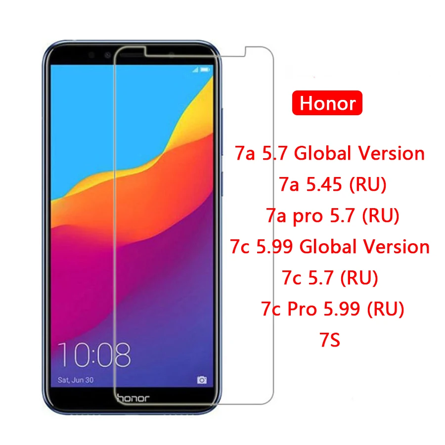 Защитное стекло Honor 7a Dua l22 5 45 для Huawei 7c Pro 7 s Huavei Huawey Hono a7 c7 s7 a c 7apro 7cpro Flim 9H|Защитные
