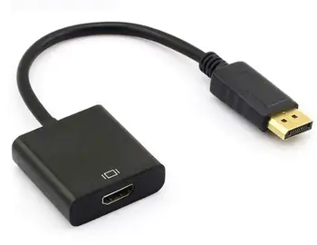 

50pcs/lot DP to HDMI Adapter DisplayPort to HDMI HDTV Cable Adapter Converter Male to Female Support 1080P for HDTV Projector
