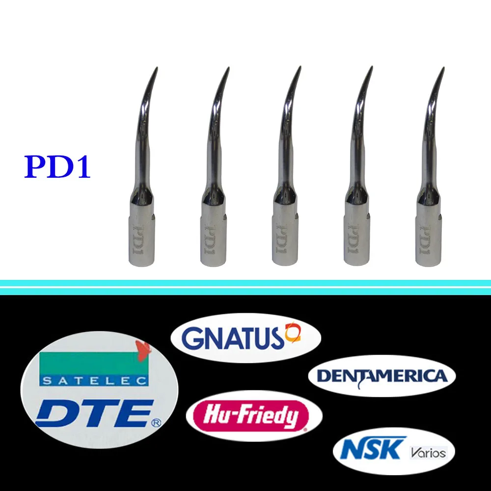 

5 Pieces/Lot Dental Ultrasonic Scaler Tip PD1 for DTE/ Satelec/ NSK Varios/ Gnatus/ Bonart/ Rollence-S/ HU- FRIEDY