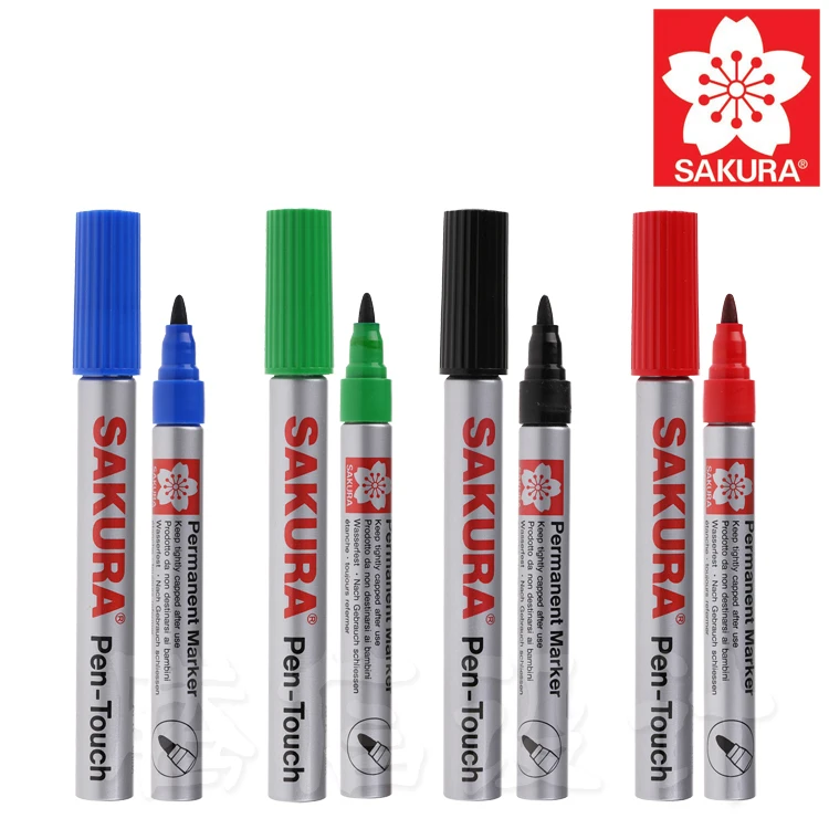 SAKURA Pen-Touch XPK CD Marker Brush Pen Oil-Based 130 Japan | Канцтовары для офиса и дома
