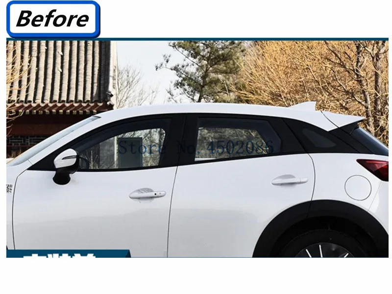Высокое качество автомобиля Стайлинг из нержавеющей стали полосы окна автомобиля отделка украшения аксессуары для Mazda CX-3