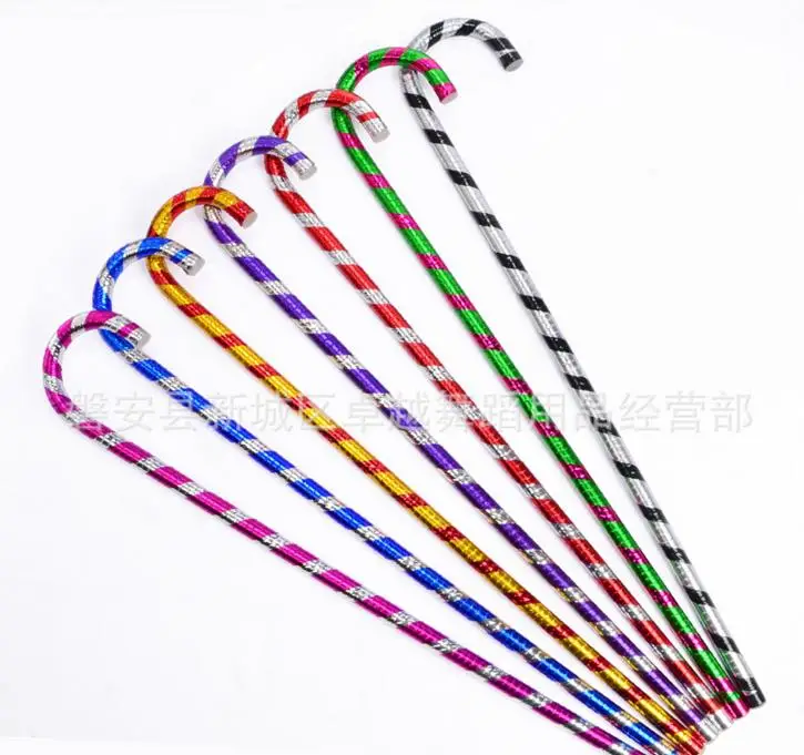 6X Wholesale Belly Dance poles Dancing props Belly Dance Cane Stick Gold Silver 