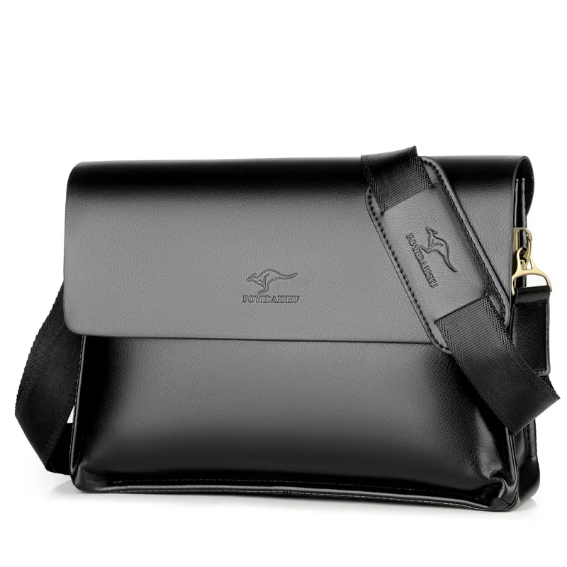 الكنغر الرجال حقيبة الأزياء بو الجلود Crossbody حقيبة الكتف الرجال حقيبة ساع خمر عارضة مصمم حقائب رجل أكياس