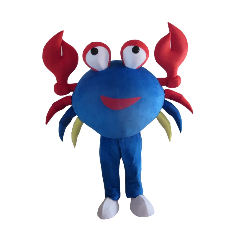 

Blue Big Crab Character Mascot Costume Cosplay Outfits Adult Size Cartoon Mascot costume For Carnival Festival Commercial Dress