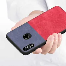 

CoolDeal for Huawei Honor 8X/8X MAX Case Soft TPU edge shockproof jeans fabric back cover for Honor Note 10