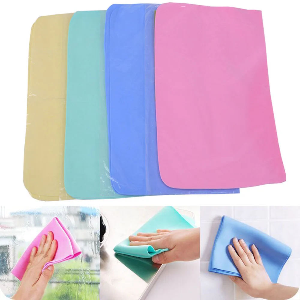 

20x30cm PVA Household Cleaning Cloths Hair Drying Cloth Kitchen Dish Wash Towel Scouring Pad