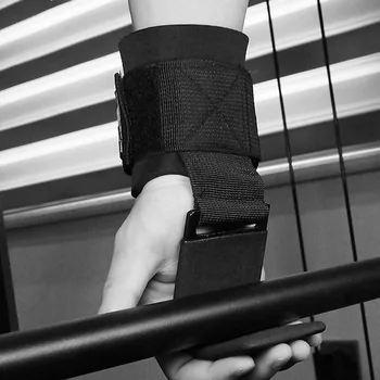 

Loogdeel 1 Pair Fitness Weight Lifting Hook Training Gym Grips Straps Wrist Support Weights Power dumbbell hook weightlifting