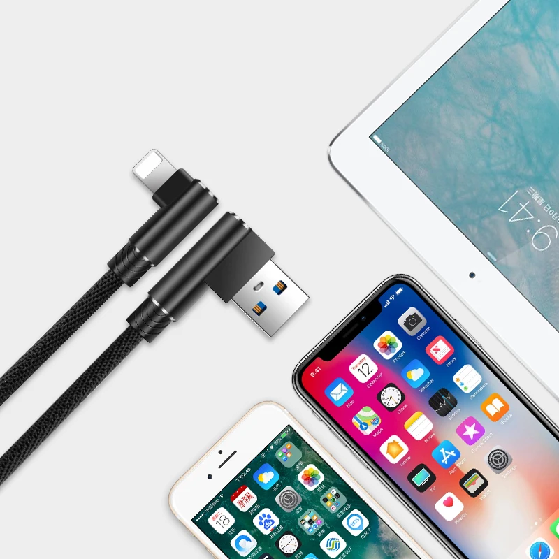 Suntaiho USB Cable for iPhone xs max XR 8 7 6 6s charging Cable 90 Degree Elbow Charging Cord for iPad for iPhone Se 5S USB Cord Suntaiho USB Cable for iPhone xs max XR 8 7 6 6s charging Cable 90 Degree Elbow Charging Cord for iPad for iPhone Se 5S USB Cord