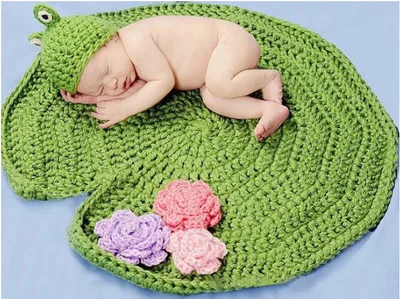 

props newborn photography frog clothing set a hat ,a blanket