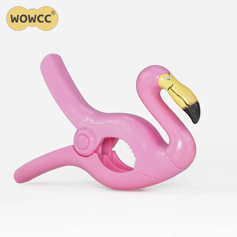 WOWCC пластиковые пляжные зажимы для полотенец вешалка розовый Фламинго Форма