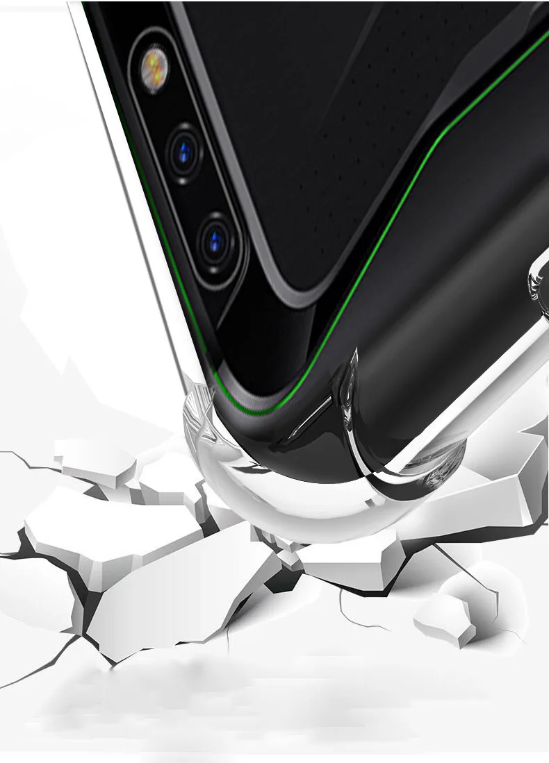Durable Shockproof Armor TPU Case for Gaming Phones - Black