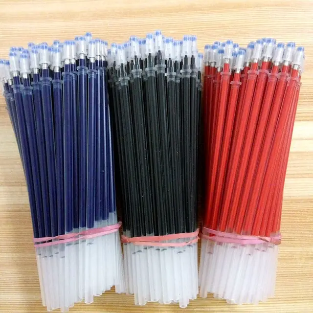 10pcs/lot Pen Refill Office Signature Rods For Handles 0.5mm Red Blue
