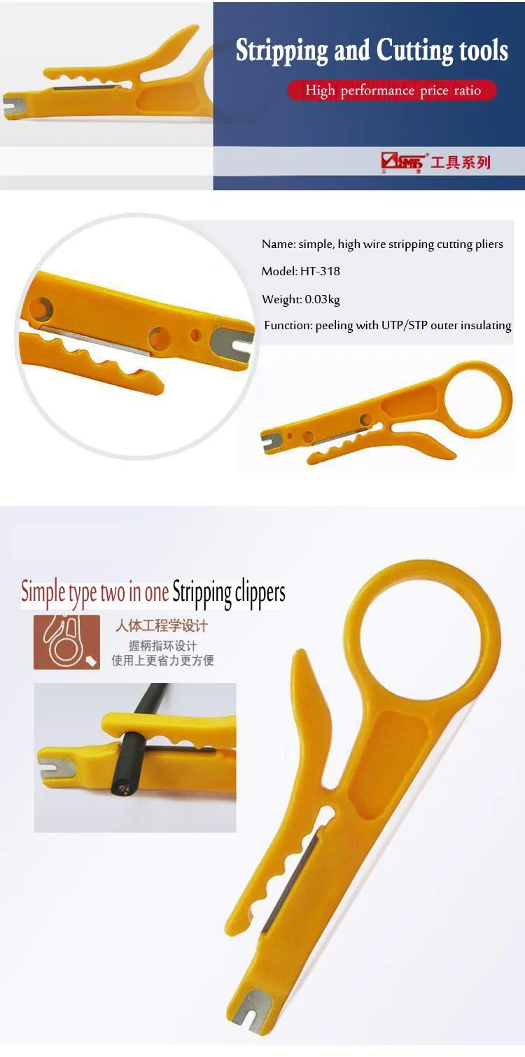 Mini Portable Wire Stripper Crimper Pliers Tool Cable Stripping Wire Cutter Tools fast shipping