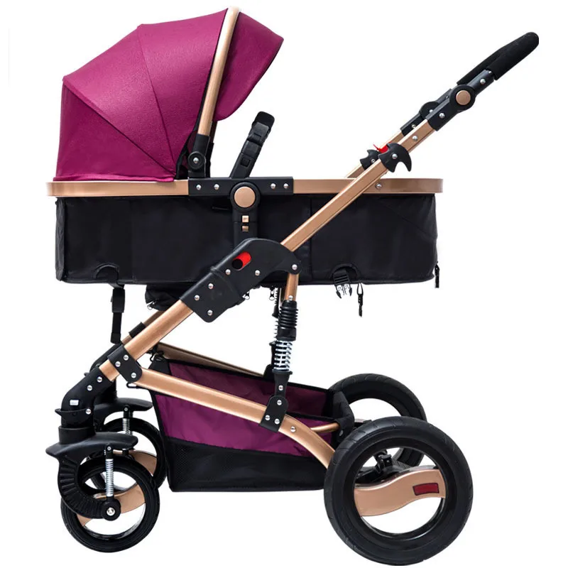 

Baby stroller two-way shock-proof anti-explosion-free inflatable wheel stroller stroller