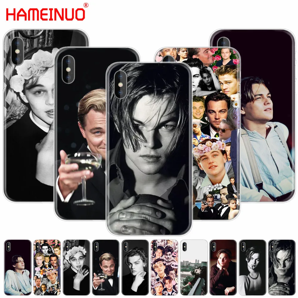 

HAMEINUO Leonardo Dicaprio young cool cell phone Cover case for iphone X 8 7 6 4 4s 5 5s SE 5c 6s plus