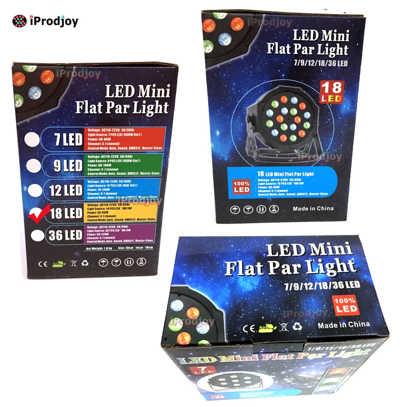 18X3 Вт Par Light Led плоский мини сценический диско Dj музыка для дома Рождественская